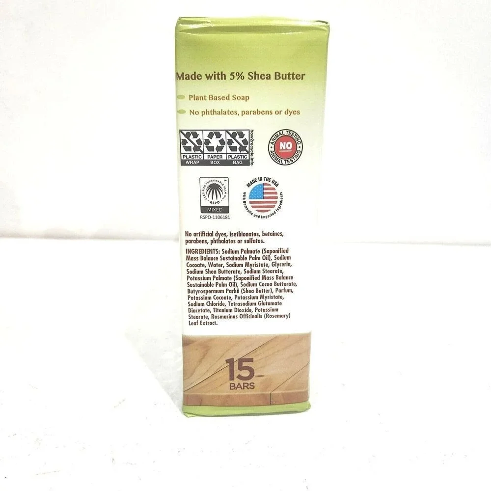 Kirkland Signature Shea Butter Bar Soap‎ 15-Pack 4.5 oz Moisturizing